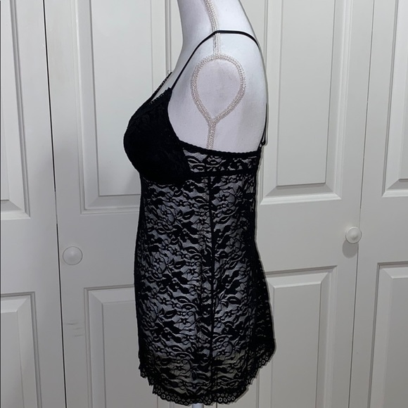 Gilligan & O'Malley Black Lace Teddy - Picture 3 of 8